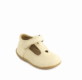 Petasil: Tima T-Bar Velcro Shoes - Cream Savana Asics Gt 2160 Running Shoe