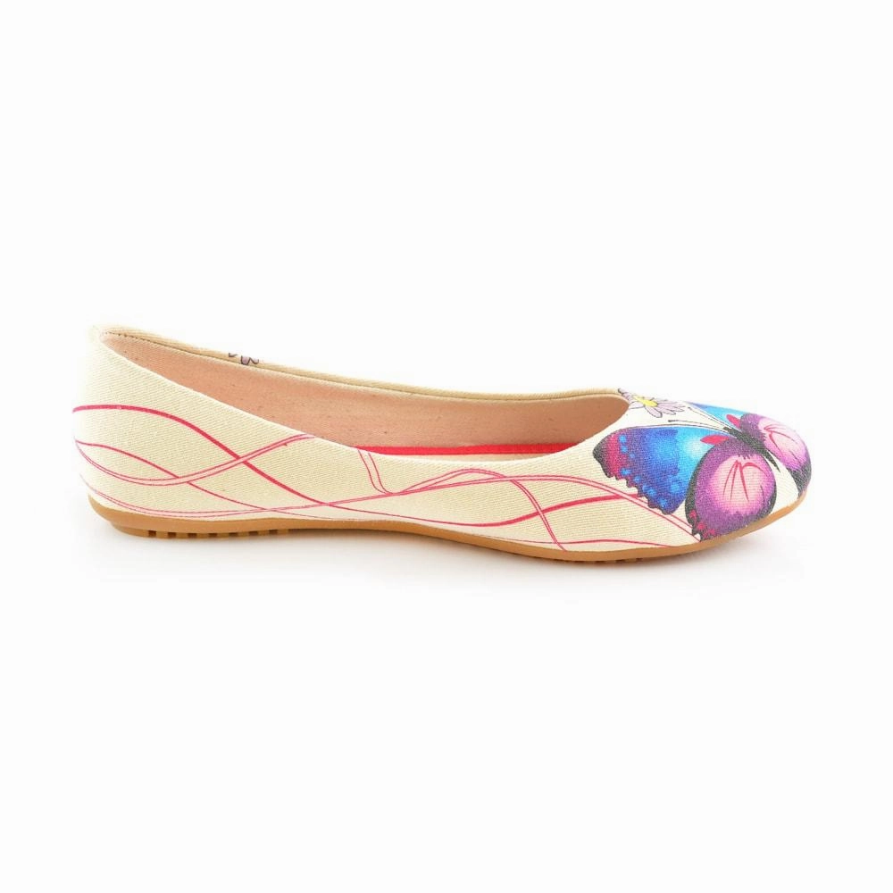 Daisy and Butterfly Ballerinas Shoes 1105 World Step
