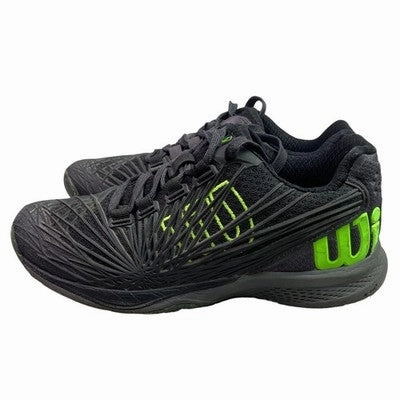 Tennis Shoes That Make Feet Look Smaller Wilson Tennis Shoes Boys 4 Black Neon Green Athletic Court Sneakers