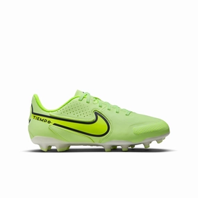 Best Soccer Cleats For Wide Feet 2025 Nike Junior Tiempo Legend 9 Academy FG/MG Firm Ground Soccer Cleats - Barely Volt/ Volt Summit White