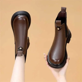 Sperry Chelsea Rain Boot Winter Boots Lady Women's Rubber Shoes Rain Round Toe Boots-Women Luxury Designer Chelsea 2024 Med Ankle Autumn Fashion