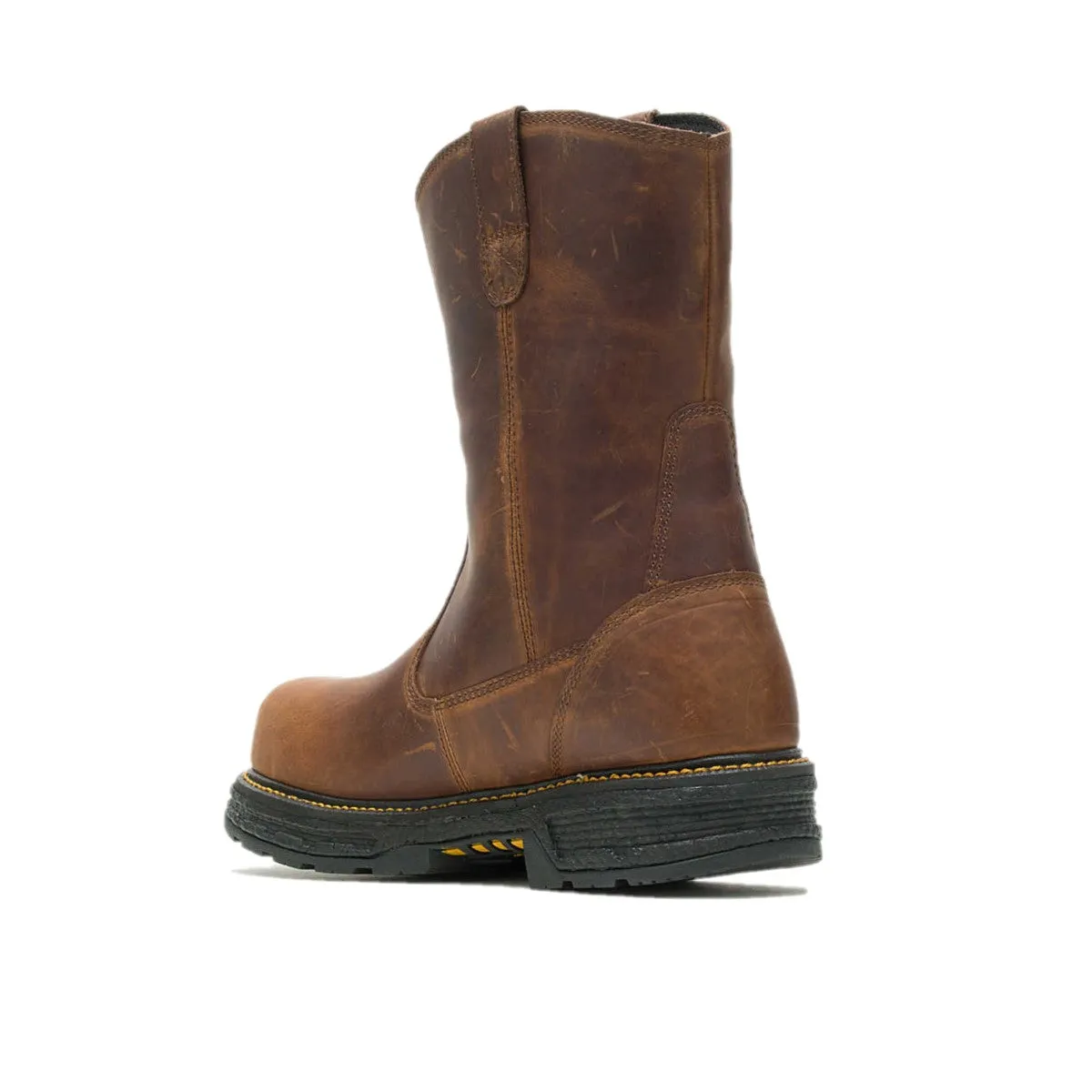 WOLVERINE W201178-EW HELLCAT ULTRASPRING WELLINGTON 10'' CT WP MN'S (Extra Wide) Tobacco Leather Work Boots Farm Life Premium Craft