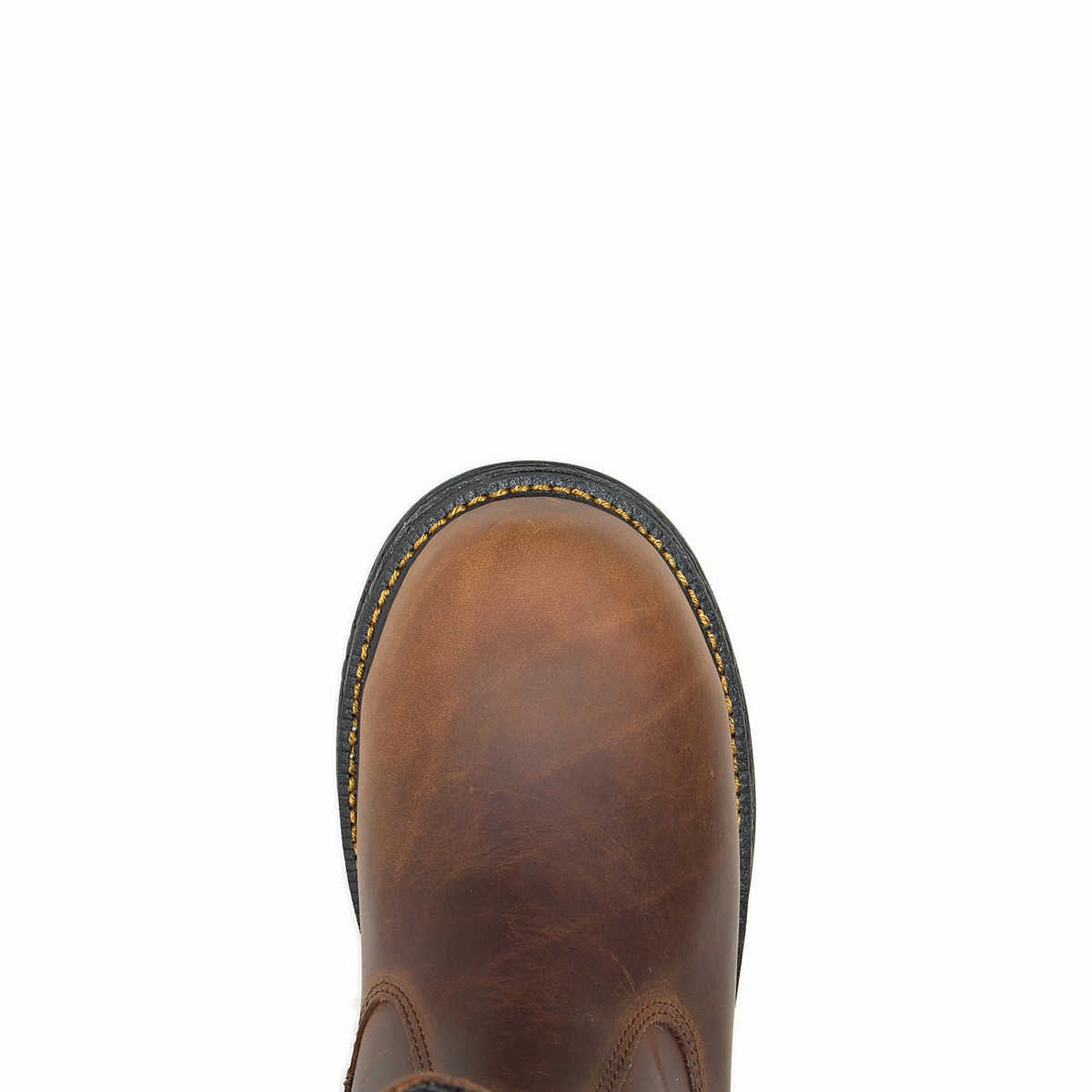 Secure fit WOLVERINE W201178-EW HELLCAT ULTRASPRING WELLINGTON 10'' CT WP MN'S (Extra Wide) Tobacco Leather Work Boots