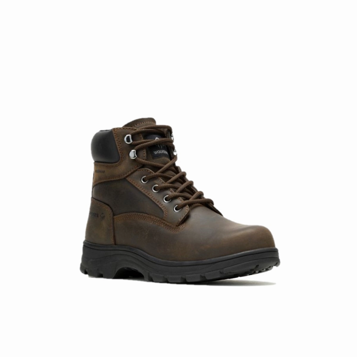 WOLVERINE W231123-EW CARLSBAD 6'' ST WP MN'S (Extra Wide) Brown Leather Work Boots Beach Friendly Comfy Walk