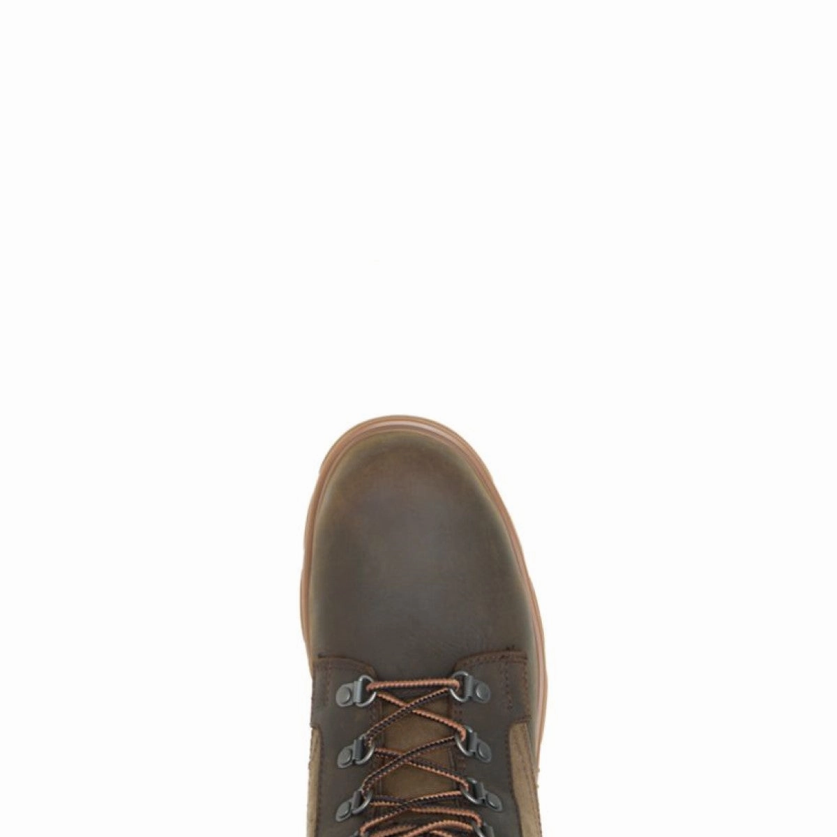 WOLVERINE W880200-EW DRUMMOND WP MN'S (Extra Wide) Coffee Leather/Canvas Work Boots Stabilizing Fit