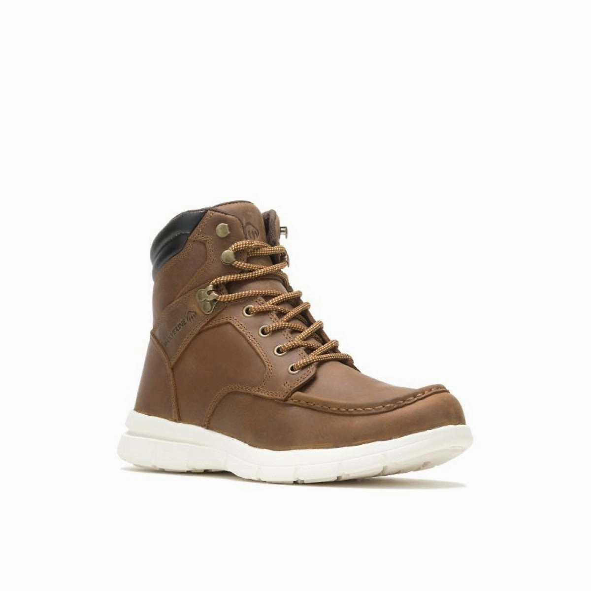 Heat Resistance Dynamic support WOLVERINE W880265-EW KARLIN MOC TOE 6" MN'S (Extra Wide) Brown Leather Work Boots