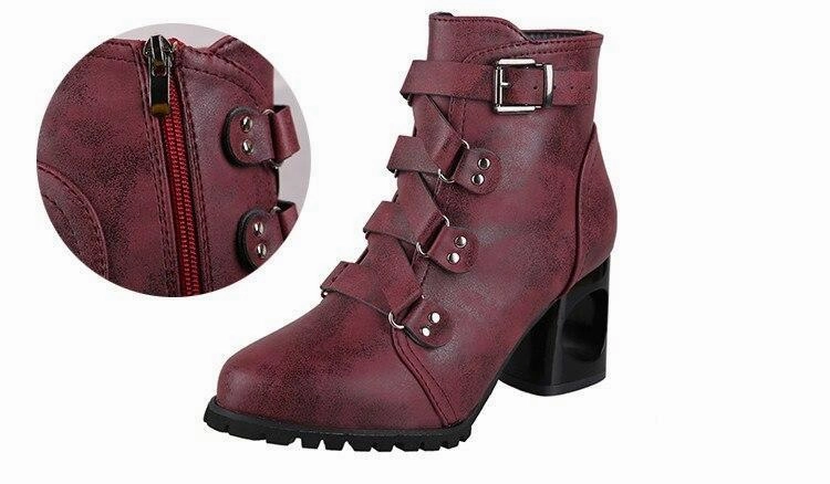 Adidas Yeezy Boost Shoes Women  Ankle Pumps PU Leather Toe Boots Solid Autumn Winter  High-heeled Shoes