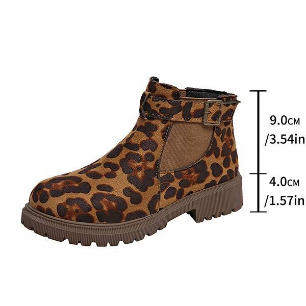Women's Fashion Leopard Print Short Elastic Ankle Martin Boots 54961185C Adidas Shoes Soccer Cleats