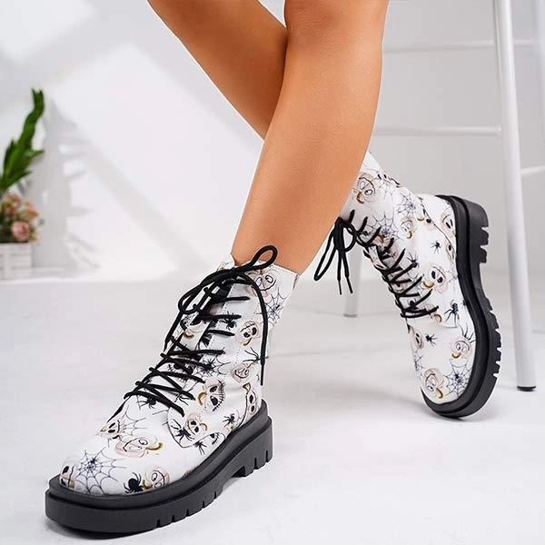 Women's Fashion Printed Martin Boots 94820316C Adidas Boa Shoes