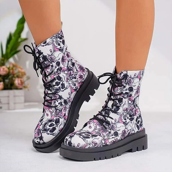 Women's Fashion Printed Martin Boots 94820316C Adidas Shoes New Collection