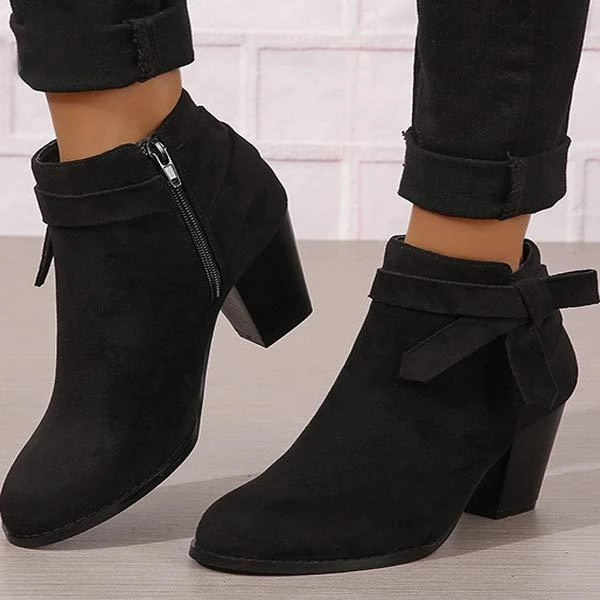 Women's High Heel Fashion Boots with Chunky Heels 54890840C Matching Adidas Shoes