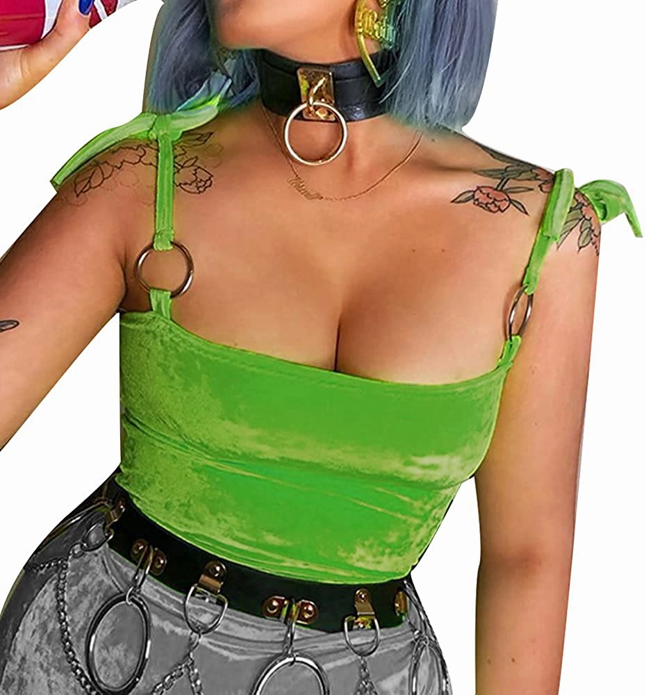 Slip On Work Boots Waterproof Women's Sleeveless Camisole Tanks Top Girls Teens Fashion Spaghetti Strap Crop Top