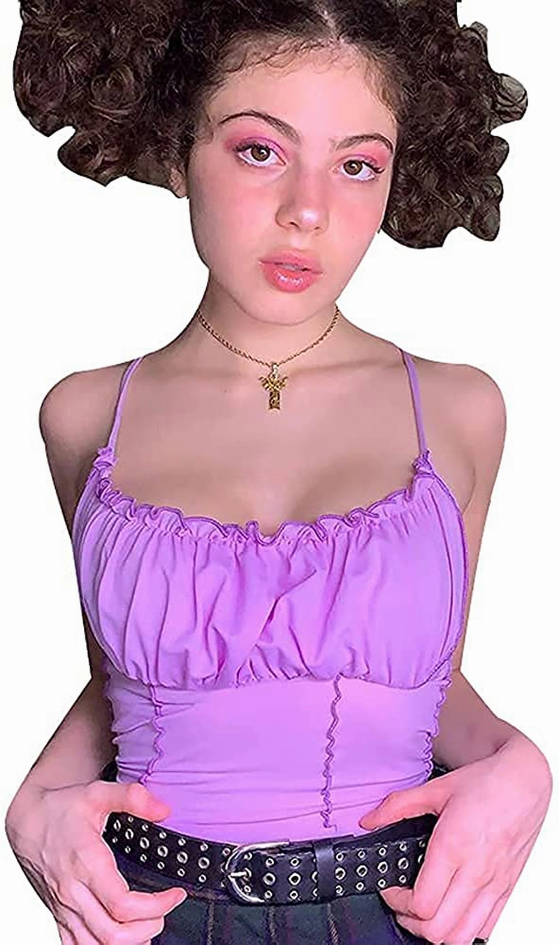 Women's Sleeveless Camisole Tanks Top Girls Teens Fashion Spaghetti Strap Crop Top Best 6e Wide Work Boots