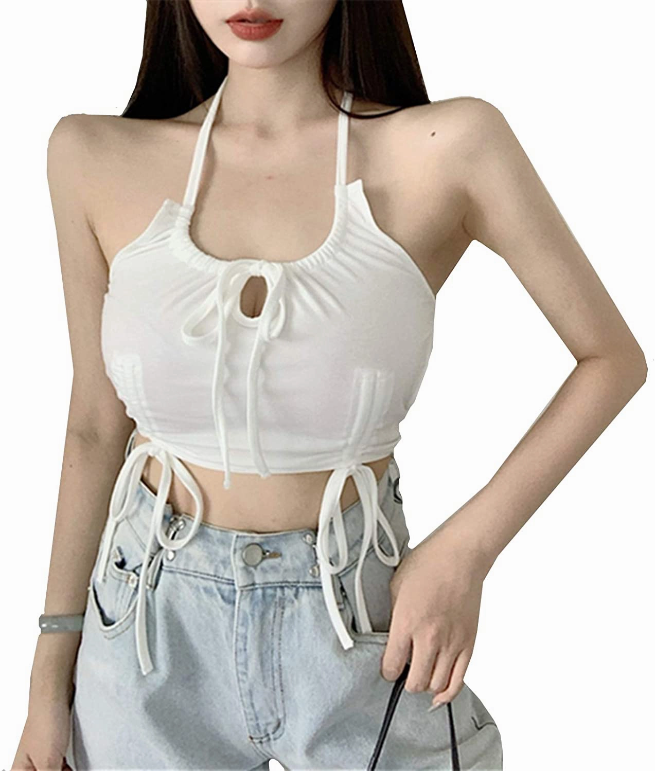 Best Water Resistant Work Boots Women's Sleeveless Camisole Tanks Top Girls Teens Fashion Spaghetti Strap Crop Top