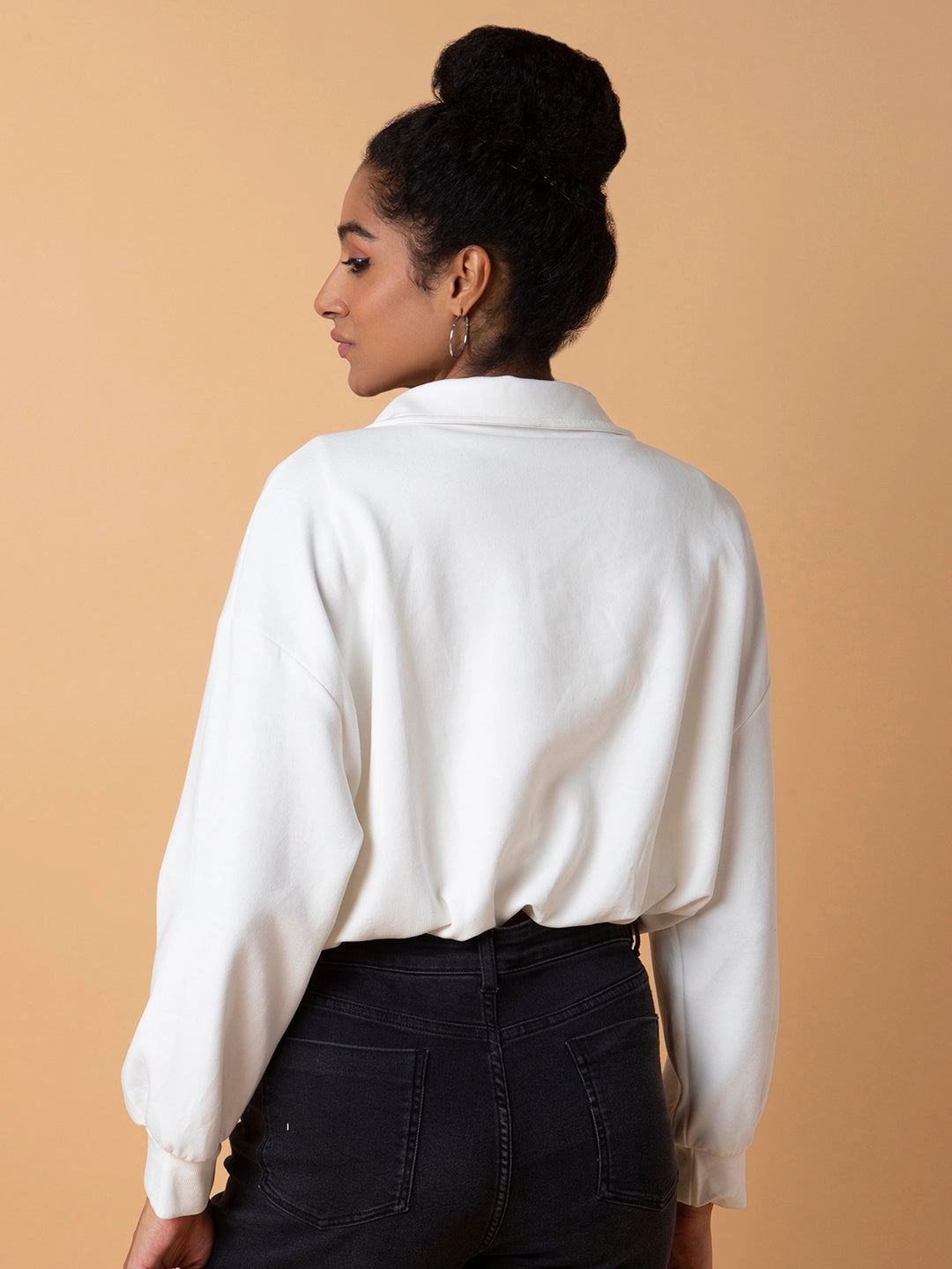 Women Solid Off White Oversized Top with tank top Best Steel Toe Work Boots Reviews