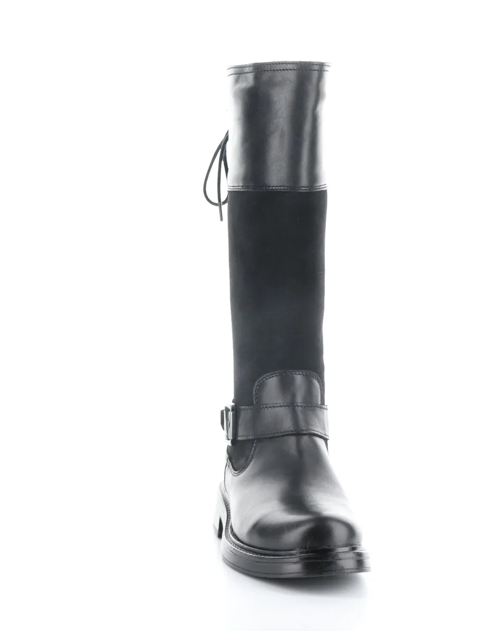 Women's Mateo Round Toe Boot - Black Checkered Boots