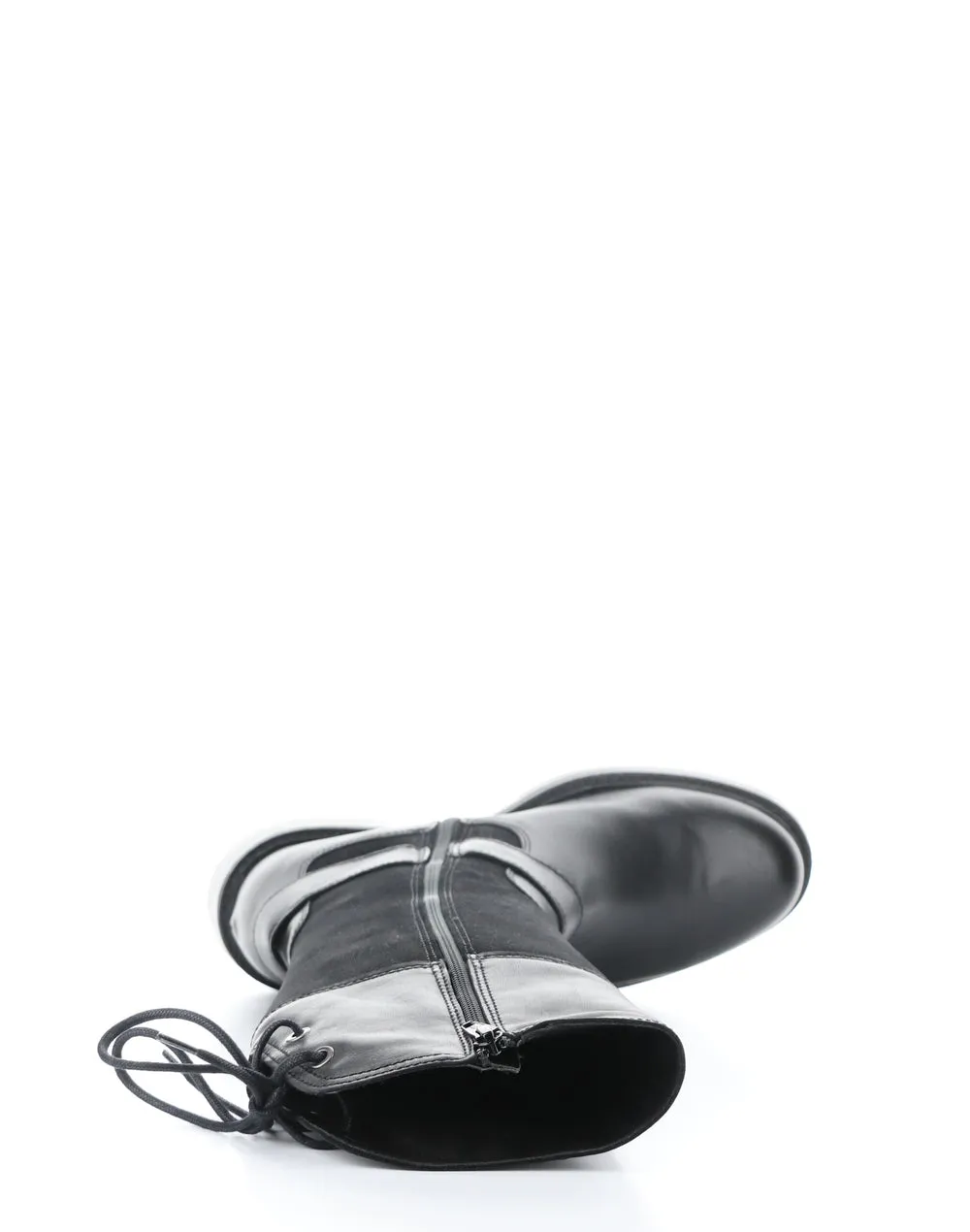 Black Military Boots Women's Mateo Round Toe Boot - Black