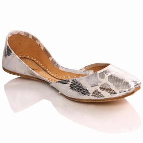 Womens Huria Embellished Leather Flat Indian Pump Best Arch Support Shoes For Flat Feet
