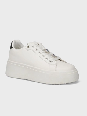 Womens "OSAHAR" Casual Comfy Sneakers Grey Flat Shoes