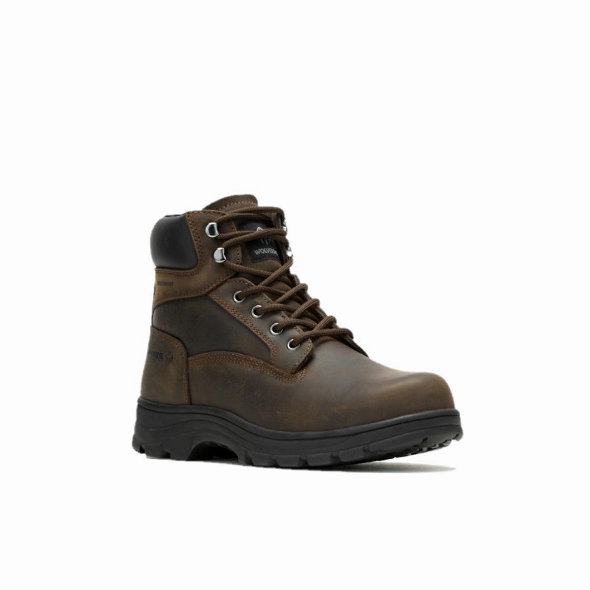 WOLVERINE W231123-EW CARLSBAD 6'' ST WP MN'S (Extra Wide) Brown Leather Work Boots Shock absorption