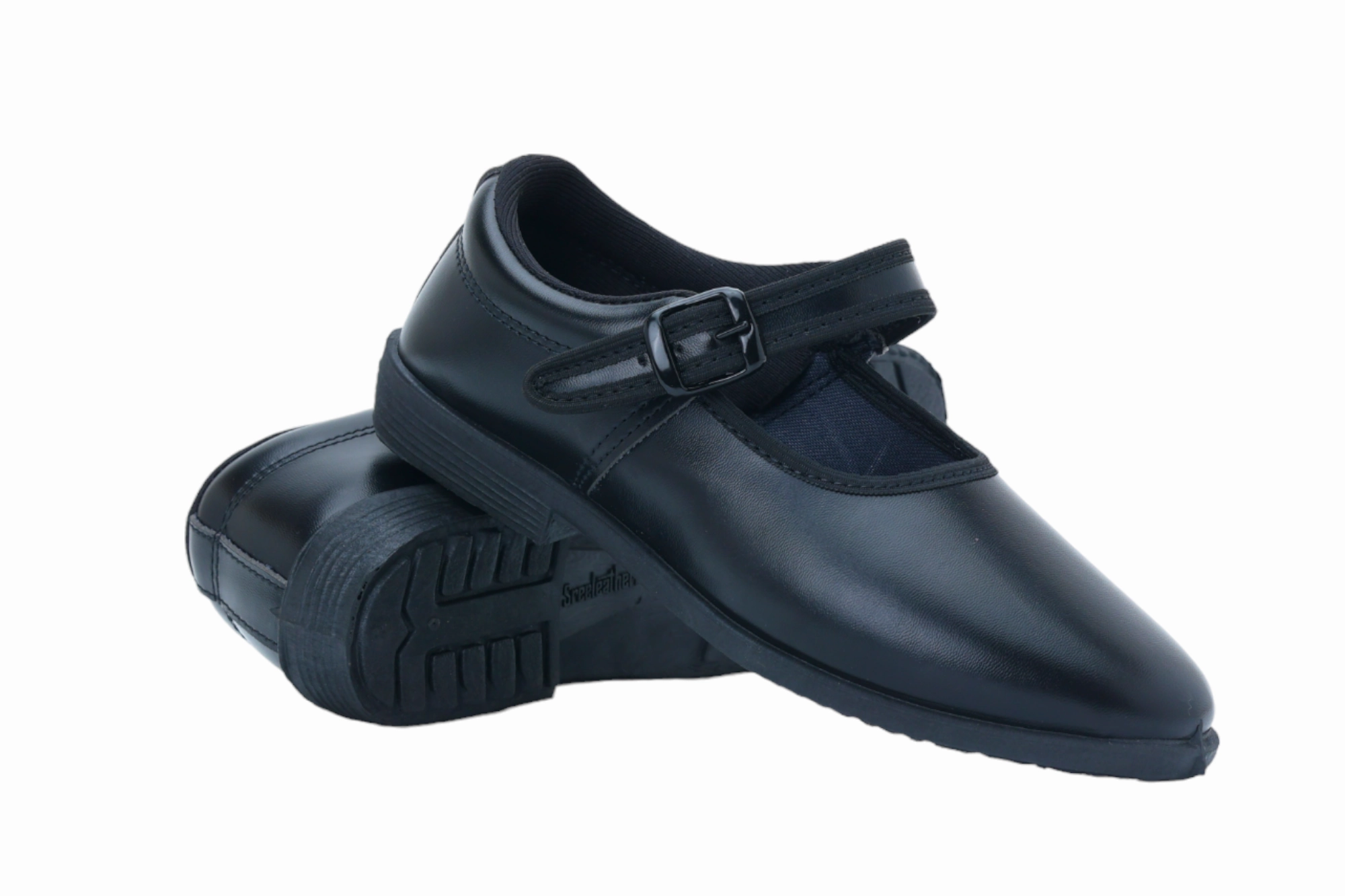 Boondockers Boots School Shoes Girls (Black 3-5 Yrs) 59907