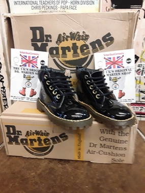 Dr Martens Kids, Made in England 90's, Black Ankle Boots Patent, Size UK 8 / EUR26 Best Riding Boots