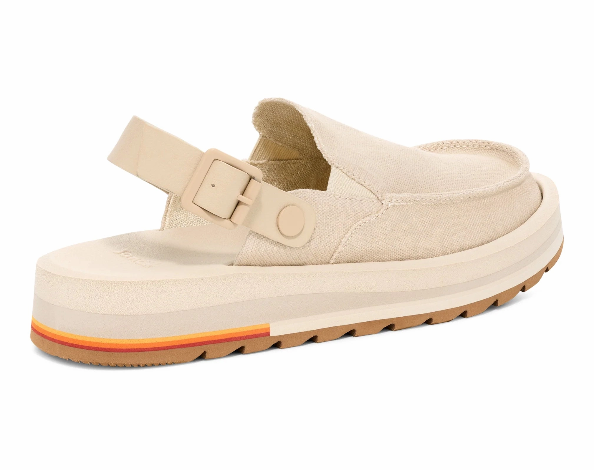 Ichigo Shoes Asics Sanuk Womens Donna Mesa Mule Shoes - Brown Rice