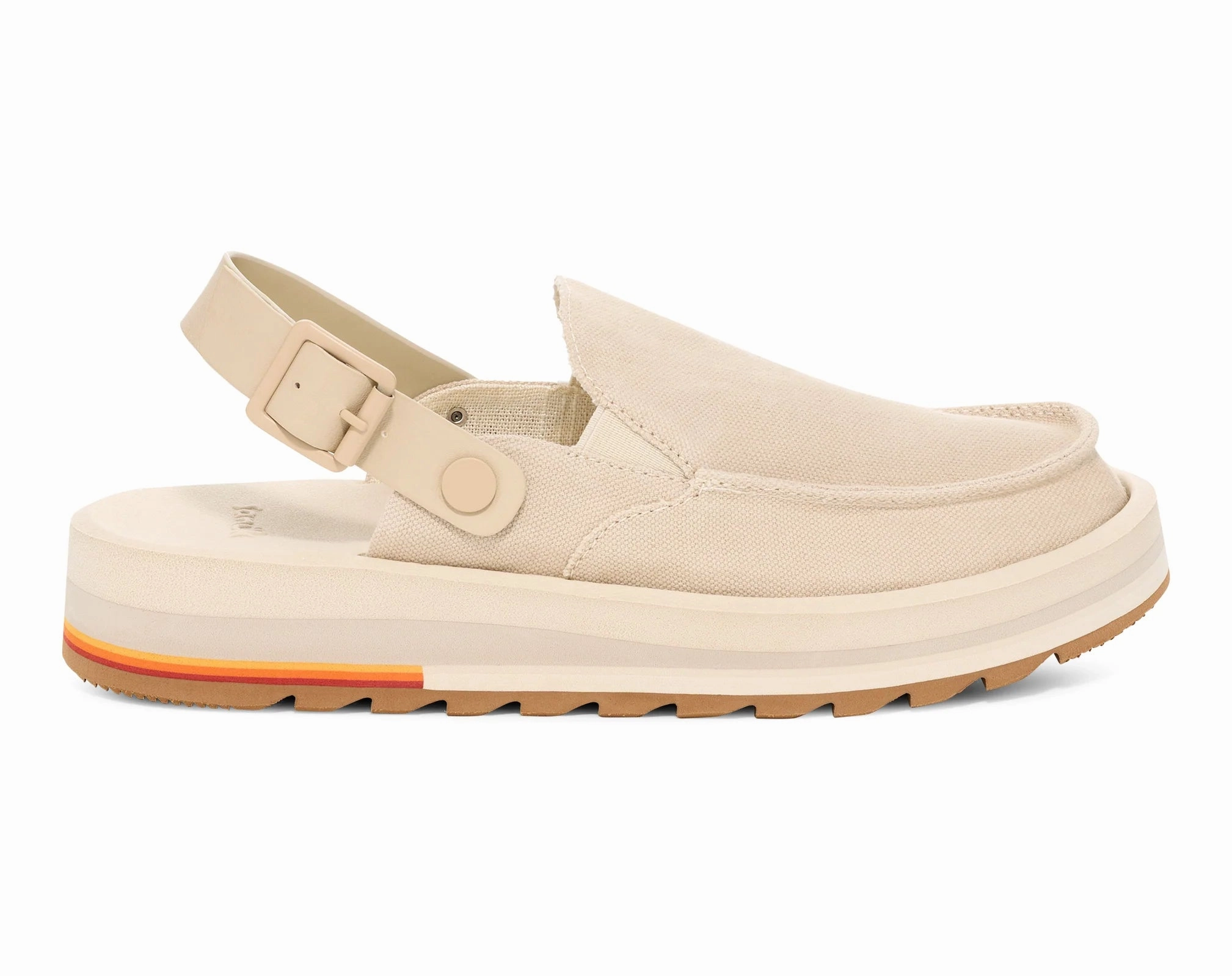 Sanuk Womens Donna Mesa Mule Shoes - Brown Rice Best Asics Shoe For Supination