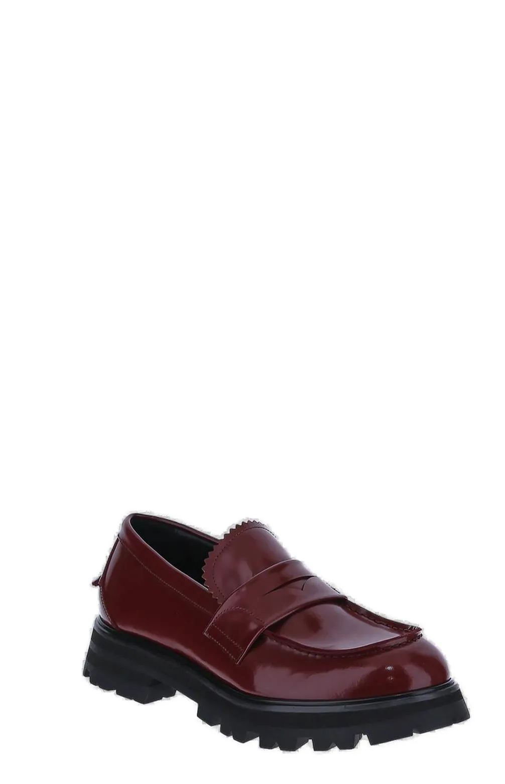 Alexander McQueen Round Toe Slip-On Loafers Loafers Bar Brooklyn