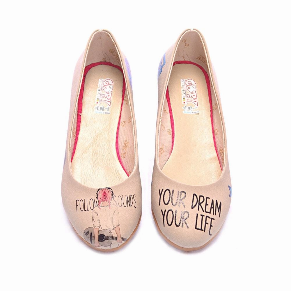 Your Dream: Guitar Ballerinas Shoes 2018 Durable Construction