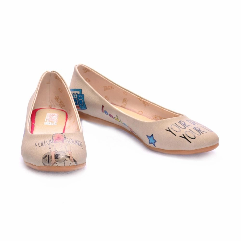 Your Dream: Guitar Ballerinas Shoes 2018 Date night Moisture wicking