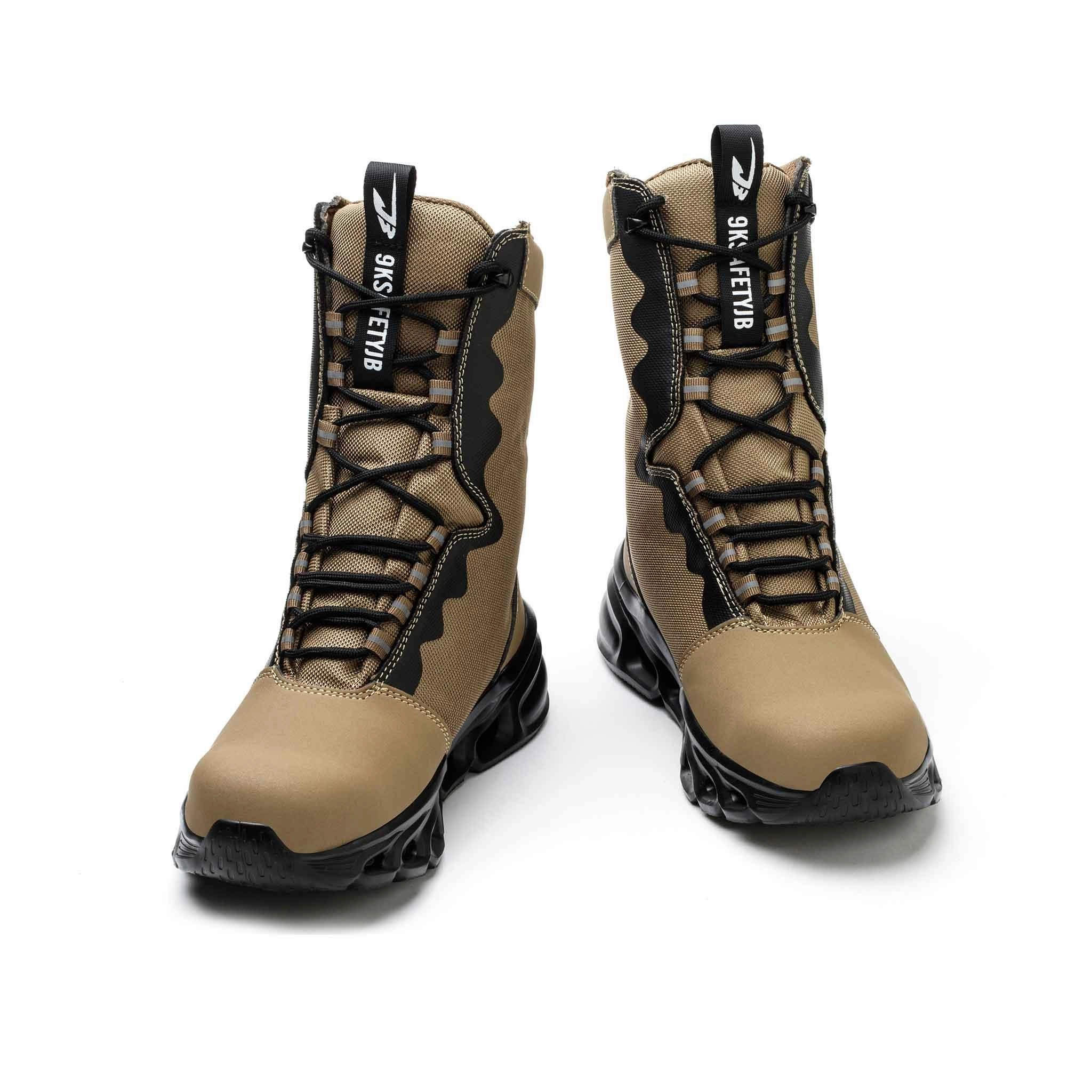 Work Boots Astm F2413-11 Men's 8-Inch Waterproof Steel Toe Work Boots - Slip-Resistant & Durable | B307