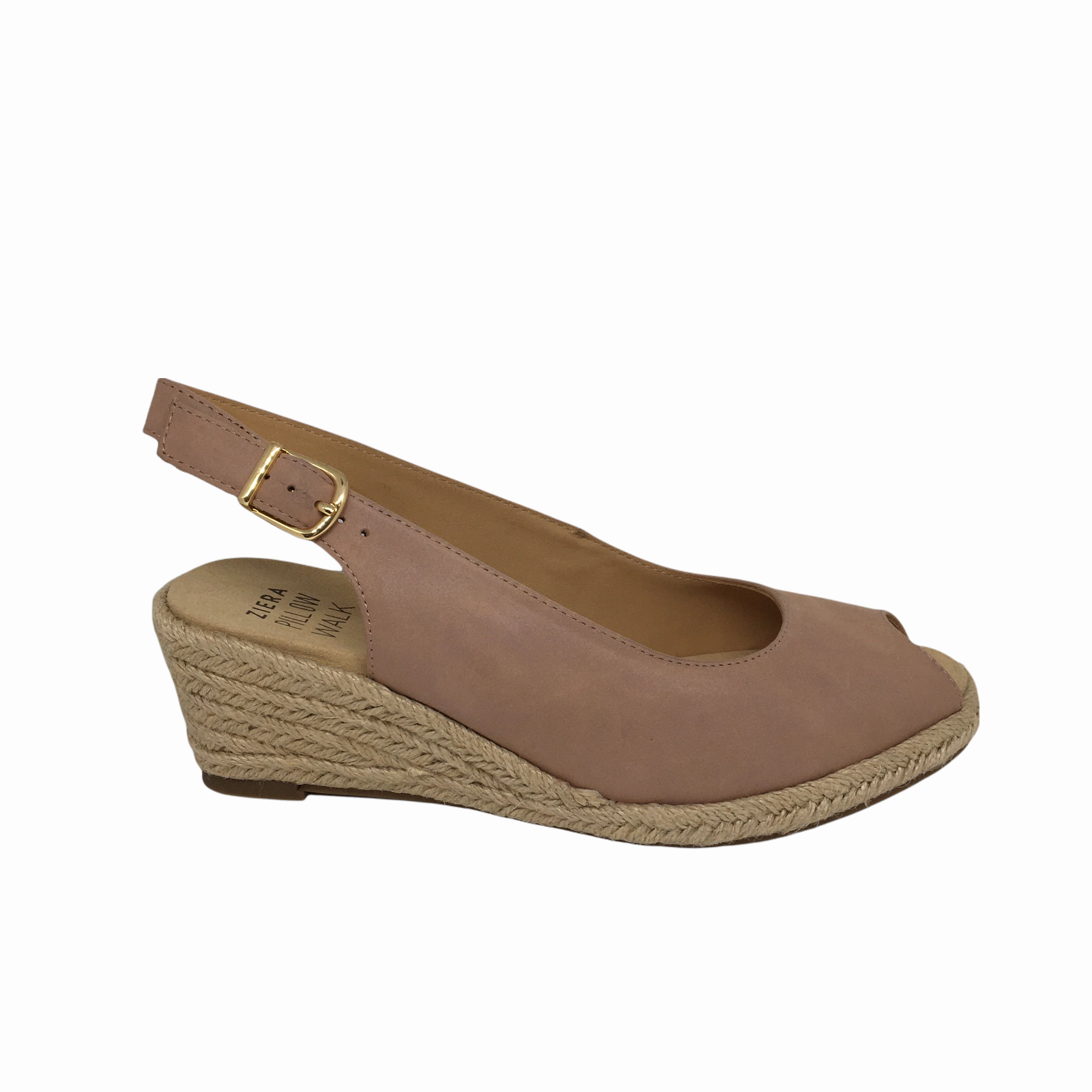 Wrapped Heel Ziera Wesly Wide Leather Wedge